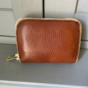 Portland Leather Goods Small Zip Wallet in Nutmeg